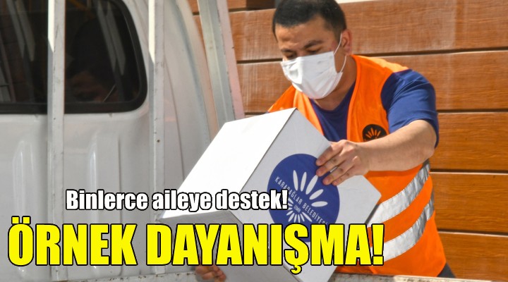 Karabağlar da örnek dayanışma!