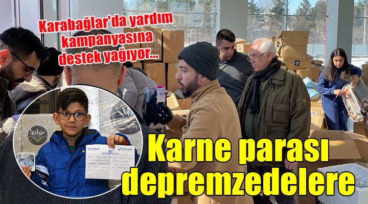 Karabağlar da yardım kampanyasına destek yağıyor