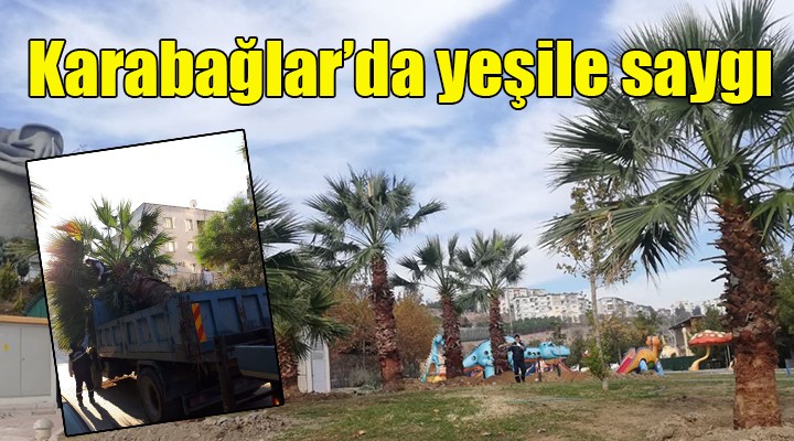 Karabağlar da yeşile saygı...