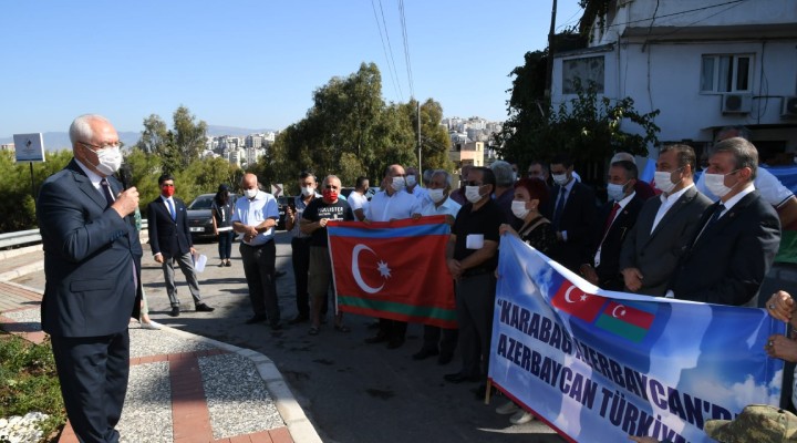 Karabağlar dan Azerbaycan a destek