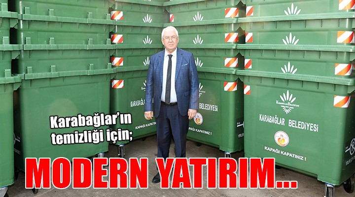 Karabağlar temizliğine  modern  yatırım