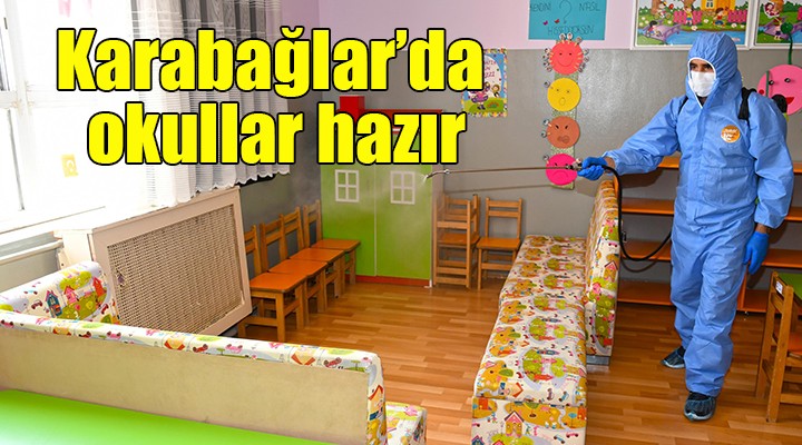 Karabağlar’da okullar dezenfekte ediliyor