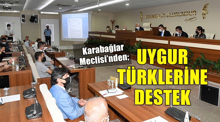 Karabağlar’dan Uygur Türklerine destek