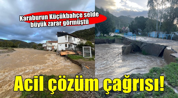 Karaburun Küçükbahçe için acil çözüm çağrısı!