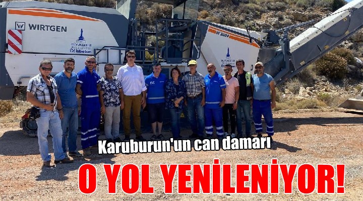 Karaburun Yeniliman Yolu silbaştan yenileniyor!