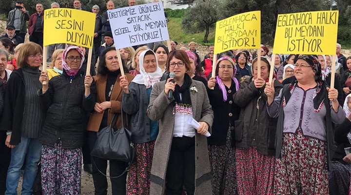 Karaburun da  Eğlenhocalı Meydanı  eylemi!
