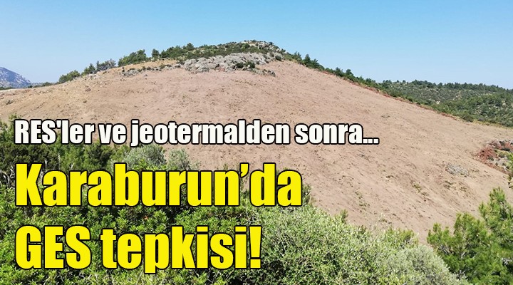 Karaburun da GES tepkisi!