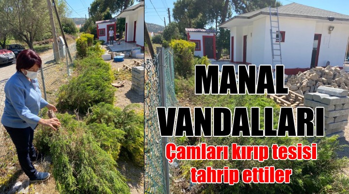 Karaburun da belediyenin tesislerine saldırı