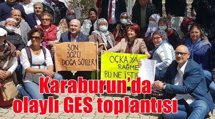 Karaburun da olaylı GES toplantısı!