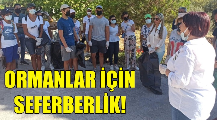 Karaburun da ormanlar için seferberlik!