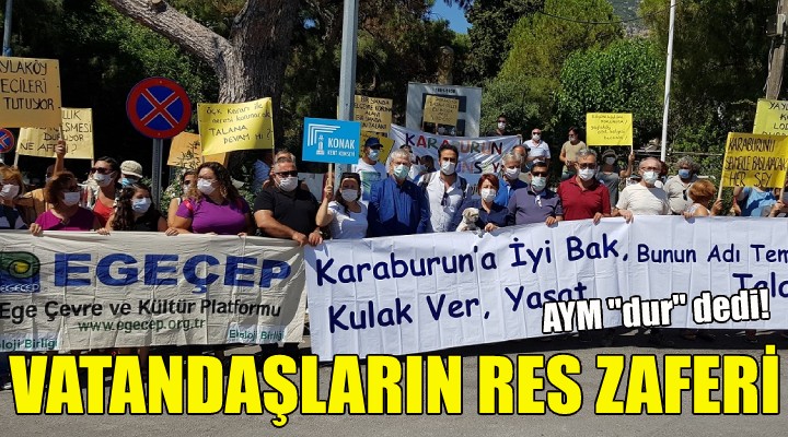 Karaburun da vatandaşların RES zaferi!