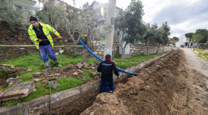 Karaburun daki sitelere yeni su iletim hatları!