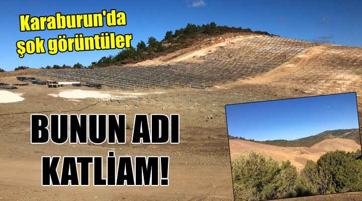 Karaburun dan şok görüntüler! BUNUN ADI KATLİAM...