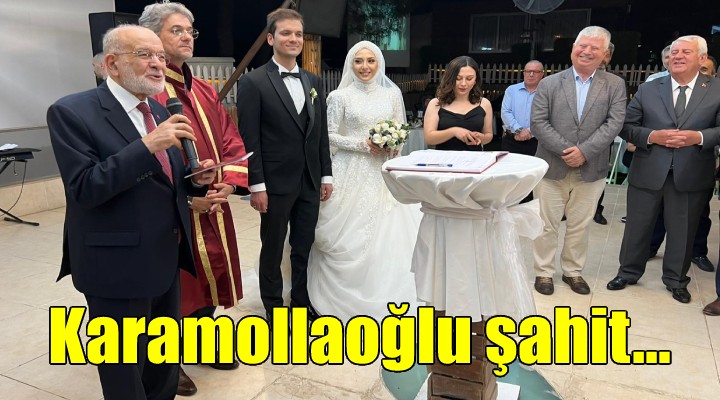 Karamollaoğlu nikah şahidi oldu