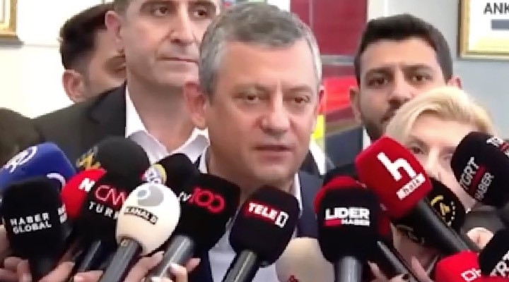 Kararın açıklanmasının ardından Özgür Özel kameraların karşına geçti