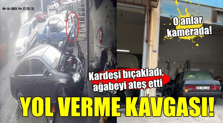 Kardeşi bıçakladı, ağabeyi arkasından ateş etti!