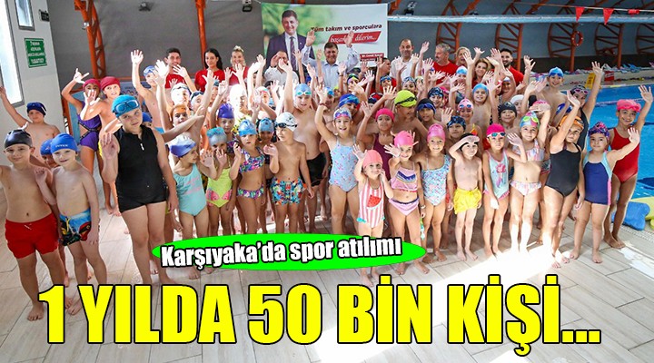 Karşıyaka Belediyesi 1 yılda 50 bin kişiye spor yaptırdı