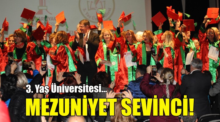 Karşıyaka Belediyesi 3. Yaş Üniversitesi’nde mezuniyet sevinci!