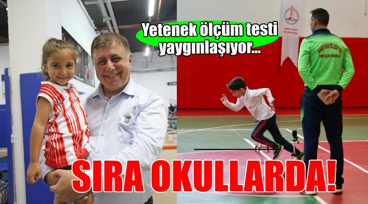 Karşıyaka Belediyesi sportif yetenek ölçüm testini okullara taşıyor