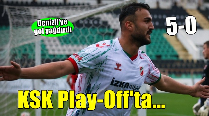 Karşıyaka Denizli yi 5 golle geçti, Play-Off u garantiledi