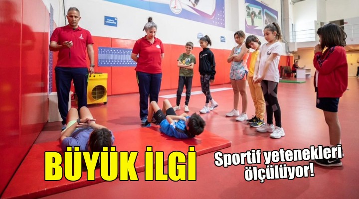 Karşıyaka da Sportif Yetenek Ölçüm ve Spora Yönlendirme Merkezi yoğun ilgi görüyor!