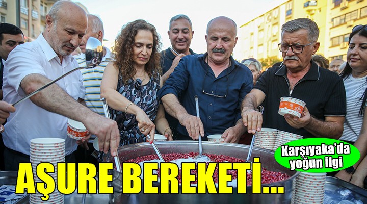 Karşıyaka da aşure kazanı dostluk ve barış için karıldı