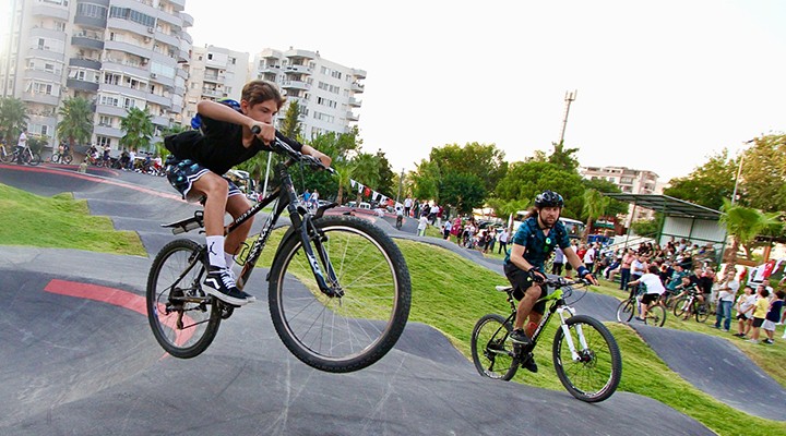 Karşıyaka da bir ilk:  Pump track yarışı 