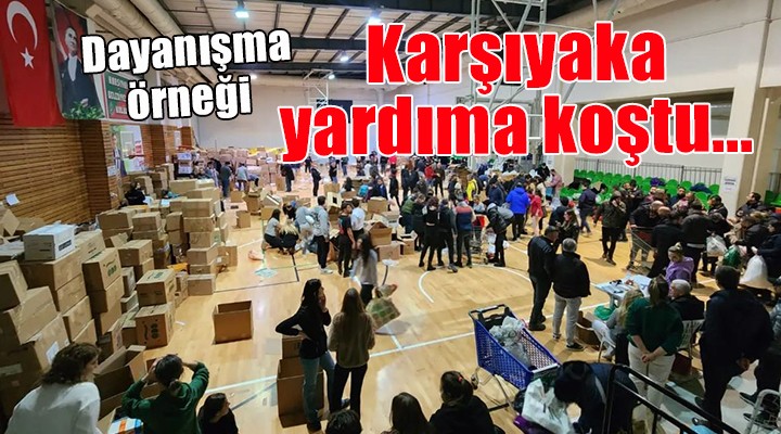 Karşıyaka da dayanışma örneği...