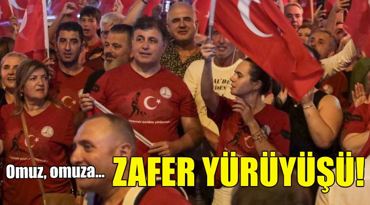 Karşıyaka da omuz omuza zafer yürüyüşü!