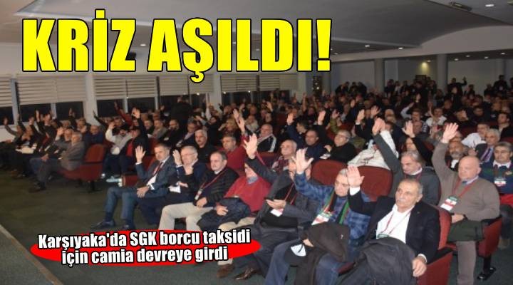 Karşıyaka da taksit krizi aşıldı