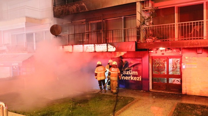 Karşıyaka da yangın kabusu! İş yeri kullanılamaz halde