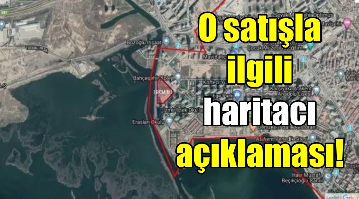 Karşıyaka daki o satışla ilgili haritacılardan açıklama!