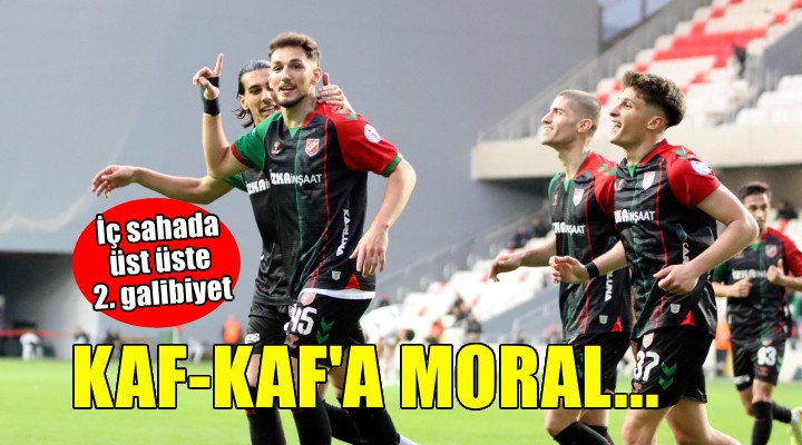 Karşıyaka evinde moral buldu