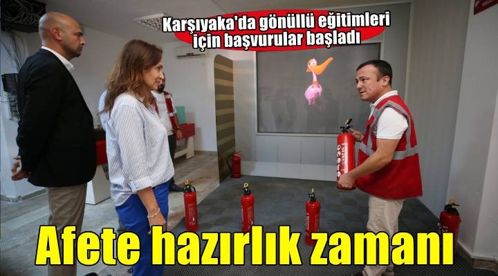 Karşıyaka’da afetlere karşı gönüllü seferberliği büyüyor
