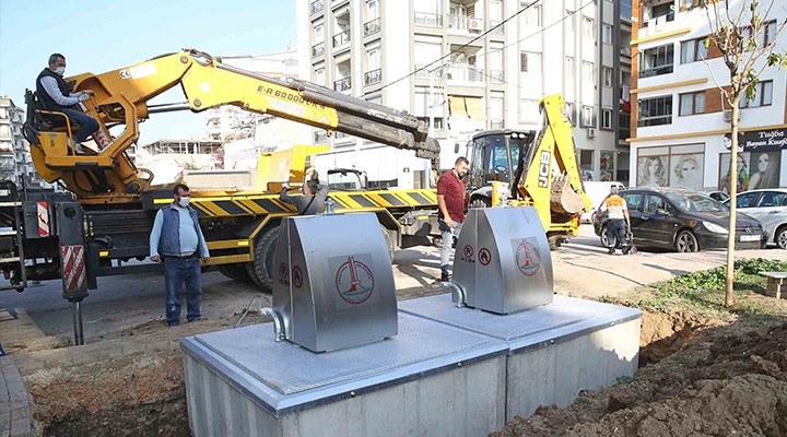 Karşıyaka’da yeraltı konteyner dönemi