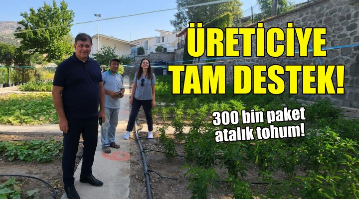 Karşıyaka’dan üretime 300 bin paket atalık tohum desteği!