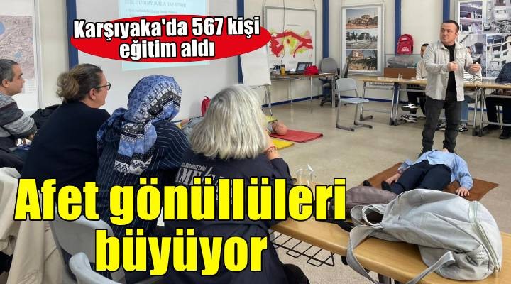 Karşıyaka’nın afet gönüllüleri eğitimlerle güçleniyor