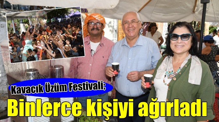 Kavacık Üzüm Festivali, binlerce kişiyi ağırladı