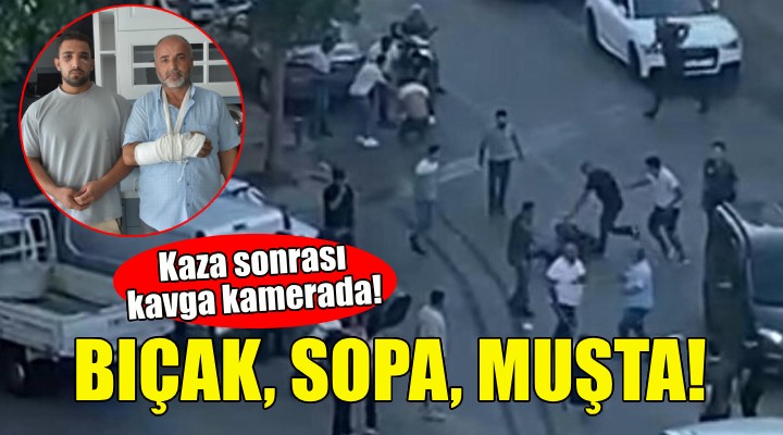 Kaza sonrası sopa, muşta ve bıçaklı kavga!