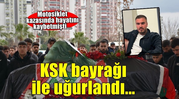 Kazada ölen Karşıyaka Spor Kulübü taraftarı, KSK bayrağı ile uğurlandı