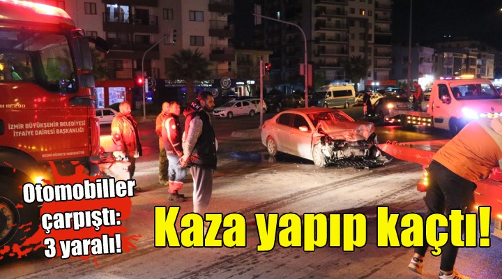 Kazaya karışıp kaçtı: 3 yaralı!