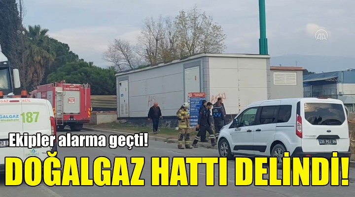 Kazı sırasında doğalgaz hattı delindi!