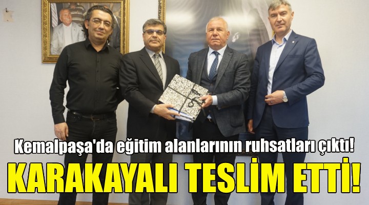 Kemalpaşa da eğitim alanlarının ruhsatları çıktı!