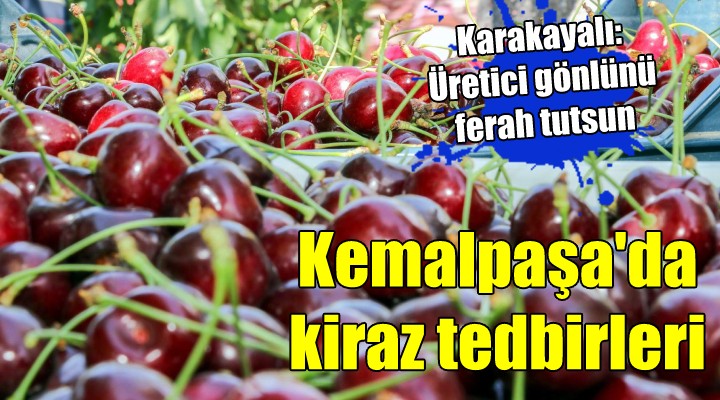 Kemalpaşa da kiraz tedbirleri!