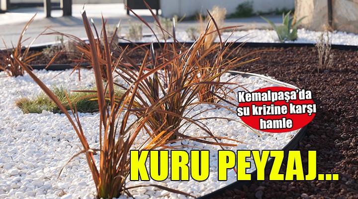 Kemalpaşa'da su krizine karşı çevre dostu peyzaj