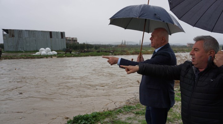 Kemalpaşa da yağmur seferberliği