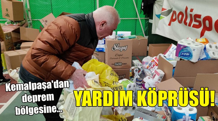 Kemalpaşa dan deprem bölgesine yardım köprüsü!