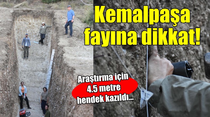 Kemalpaşa fayında deprem incelemesi...