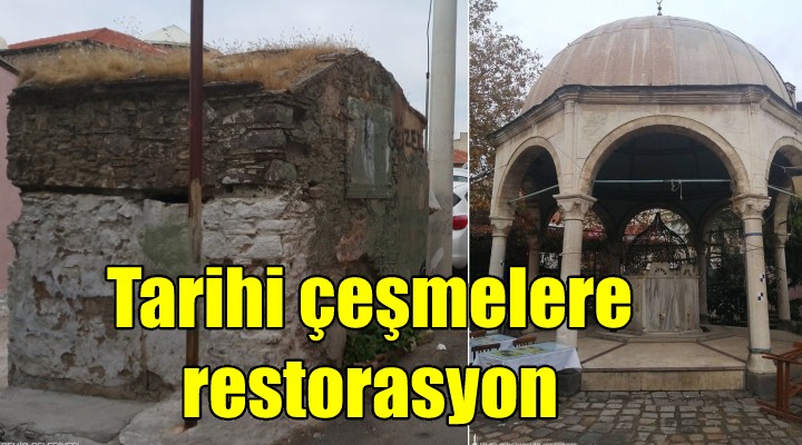 Kemeraltı ndaki tarihi çeşmelere restorasyon!