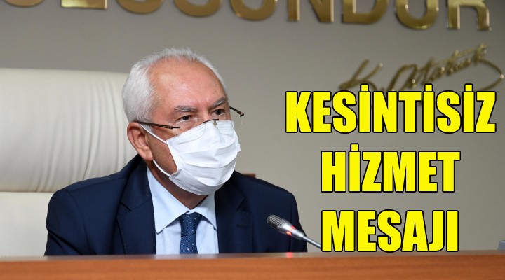 Kesintisiz hizmet mesajı!